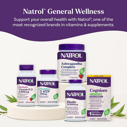 Natrol Biotin Maximum Strength Tablets, 10,000mcg , 100 Count