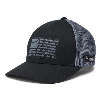 Columbia PFG Fish Flag Mesh Ball Cap
