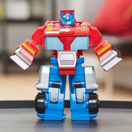 TRANSFORMERS Playskool Heroes Rescue Bots Academy Classic Heroes Team Optimus Prime, figurine convertible de 11,5 cm, jouet pour enfants à partir de 3 ans
