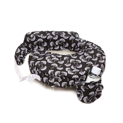 My Brest Friend Original Nursing Pillow Cover - Slipcovers For Baby - Adjustable Fit, Easy Care, Durable - Original Nursing Pillow Not Included, Black Flowing Fans
