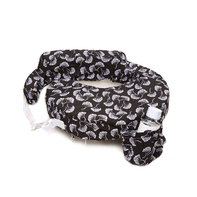 My Brest Friend Original Nursing Pillow Cover - Slipcovers For Baby - Adjustable Fit, Easy Care, Durable - Original Nursing Pillow Not Included, Black Flowing Fans