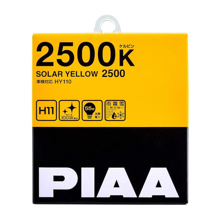 Piaa 22-13411 Solar Yellow H11 Light Bulb (2500K -