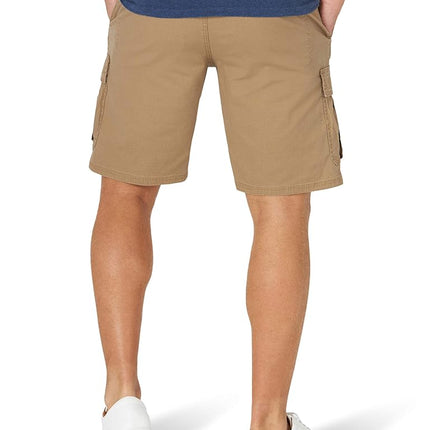 Wrangler Authentics Men's Classic Relaxed Fit Stretch Cargo Short, Petrified Oak, 48