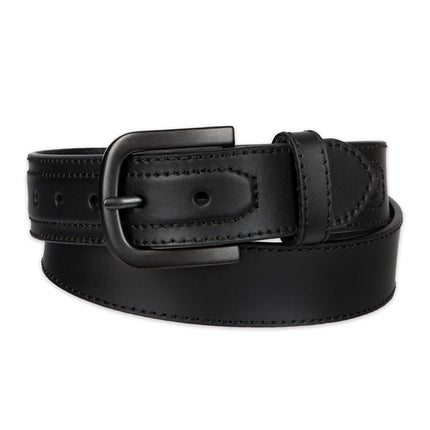 Dickies mens Industrial Strength Leather Belt – Workwear, Durable, Reinforced, Heavyweight, Black Heavy Stitch, X-Large (42-44)