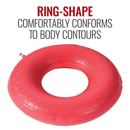 Grafco 1822 Inflatable Rubber Invalid Ring, 18" Diameter