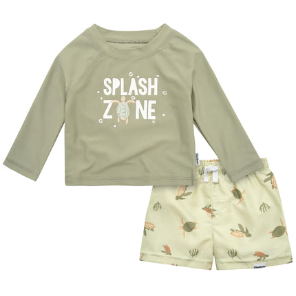 Gerber Boys' Toddler Long Sleeved Rashguard Swim B