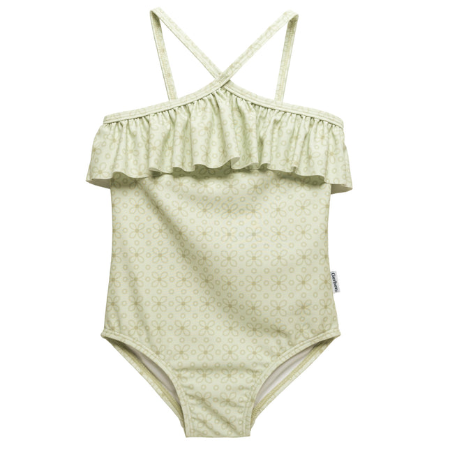 Gerber Girls' One-Piece Swimsuit, Eyelet Floral, 2