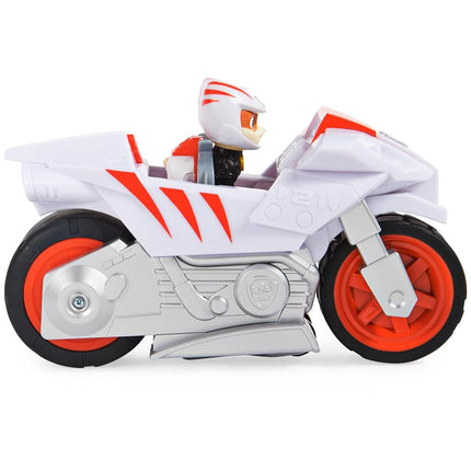 PAW PATROL Moto Pups Wildcat Figure with Pull-Out Motor with Wheelie Function - Toy Car