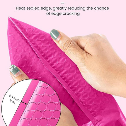 GSSUSA Pink Bubble Mailers 4X8'' Padded Poly Mailer 100 Pack, Self Seal Packaging for Small Business, Shipping Envelopes, Bags, Mailing Supplies 4x8 100PC