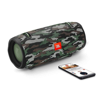 DevaCurl 1 JBL Xtreme 2 Portable Waterproof Wireless Bluetooth Speaker-Camouflage, 18/8 Stainless Steel
