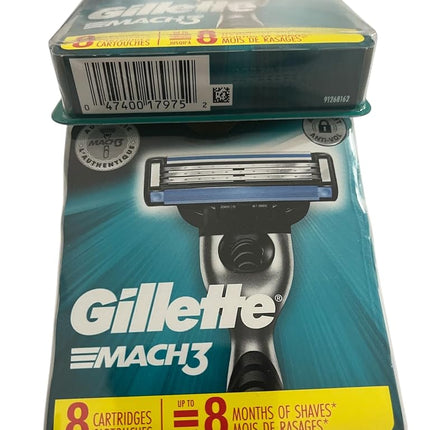 Gillette Mach 3-24 Count (3 x 8 Pack)