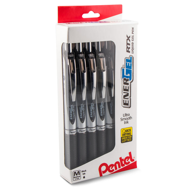 Pentel EnerGel RTX RT Liquid Gel Pen, Medium, 0.7m