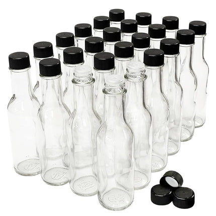 NiceBottles - Hot Sauce Bottles 5 Oz - 24 Pack