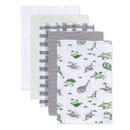 Burt's Bees Baby - Burp Cloths, 5-Pack Extra Absor