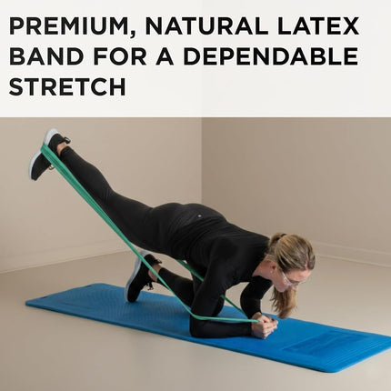 TheraBand Professional Latex Resistance Bands For Upper Body and Lower Body Exercise, Physical Therapy, Lower Pilates, At-Home Workouts, and Rehab, 6 Yard Roll, Green, Heavy, Intermediate Level 1