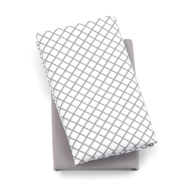 Chicco Lullaby Playard Sheets 2 Piece Set, Grey Diamond