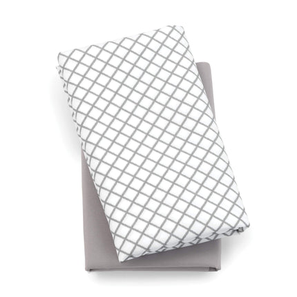 Chicco Lullaby Playard Sheets 2 Piece Set, Grey Di