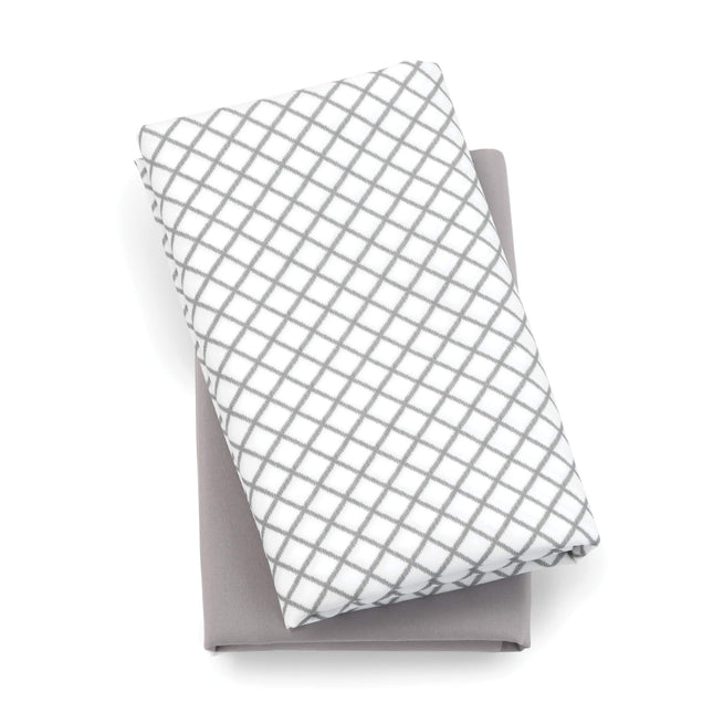 Chicco Lullaby Playard Sheets 2 Piece Set, Grey Di