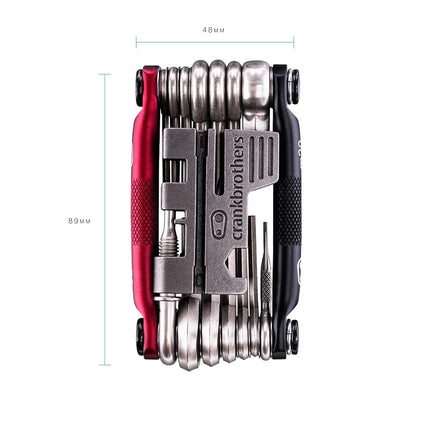 Crankbrothers Multi-20 Mini Tool, Matte Black/Red