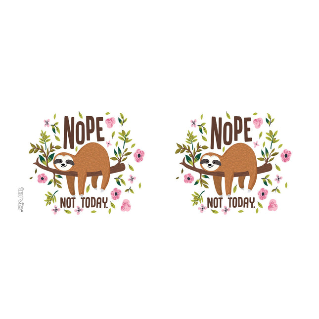 Tervis Sloth Nope Not Today Vaso térmico con doble aislamiento fabricado en EE. UU. para viajes, mantiene las bebidas frías y calientes, taza de 16 oz, clásico