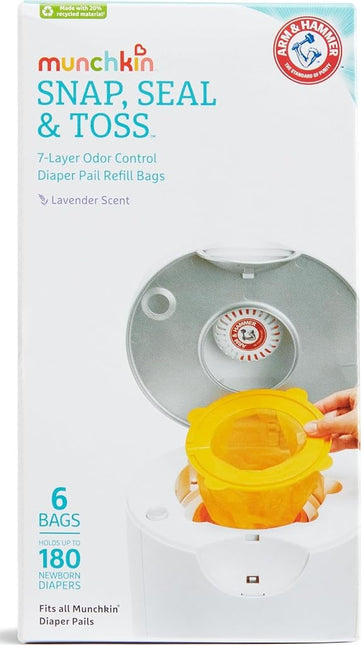Baby Accessories - Arm & Hammer - Diaper Pail Bag Refills - 6pk 16129