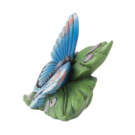 Enesco Jim Shore Heartwood Creek Mini Red Spot Purple Butterfly Figurine 3 Inch, Multicolor, 6014427