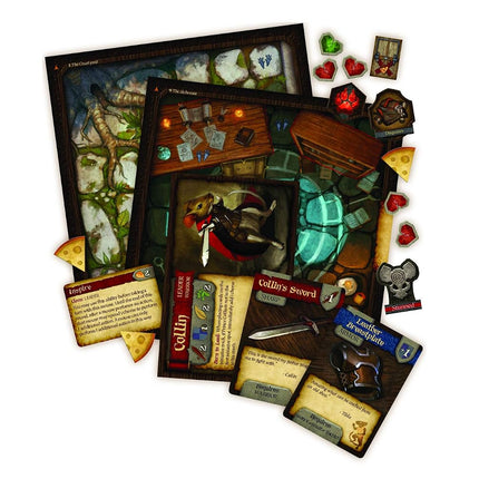 Plaid Hat Games Mice and Mystics Board Game, Red