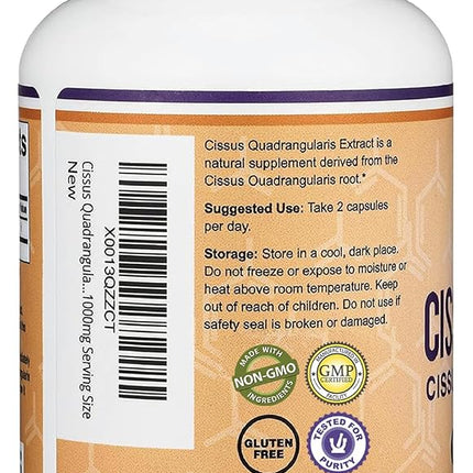 Double Wood Supplements Cissus Quadrangularis Super Extract, 150 Capsules, Dietary Supplement for Joint and Tendon Pain, 1000mg Serving Size