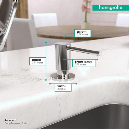 Hansgrohe 40438001 Focus Soap Dispenser, Chrome