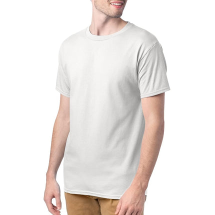 Hanes Essentials Men's T-Shirt Pack, Men's Short Sleeve Tees, Crewneck Cotton T-Shirts for Men, Value Pack, White - 6 Pack, XXL