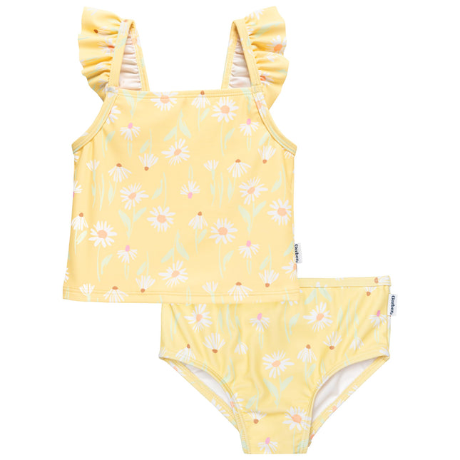 Gerber Girls' Two-Piece Swimsuit, Daises, 5T