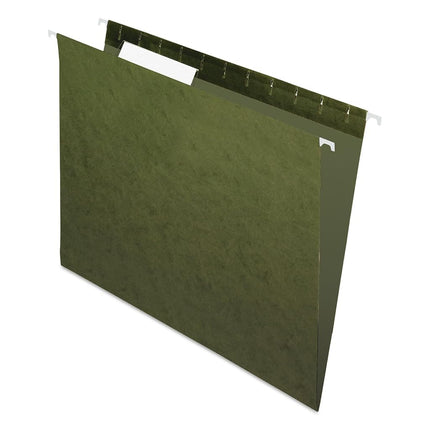 Pendaflex Recycled Standard Green 1/3-Cut Tabs Hanging File Folders 25 Pack,( 81601)