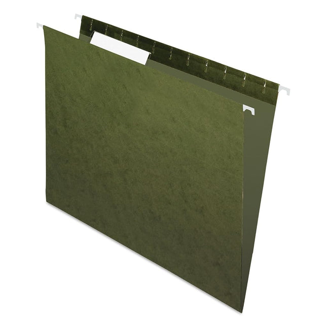 Pendaflex Recycled Standard Green 1/3-Cut Tabs Hanging File Folders 25 Pack,( 81601)