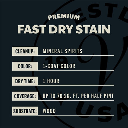 Varathane Premium Fast Dry Wood Stain, Half Pint, Early American