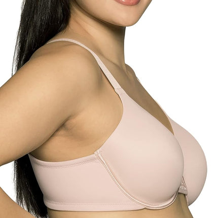 Vanity Fair Women's Full Figure Beauty Back Smoothing Bra, 4-Way Stretch Fabric, Lightly Lined Cups up to H, Underwire - Quartz, 40C