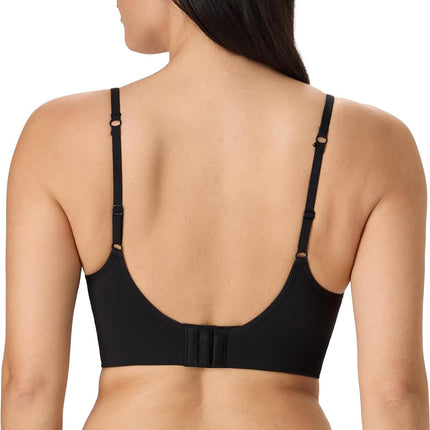 Maidenform Soutien-gorge sans coutures rehausseur pour femme, sans armatures, coupe longue convertible de style débardeur, noir, grande taille
