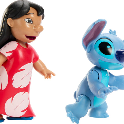 Mattel Disney Lilo y Stitch Finding Ohana Pack de 3 figuras Storytellers, Experimento 626, Lilo y Stitch, juguetes articulados de la película