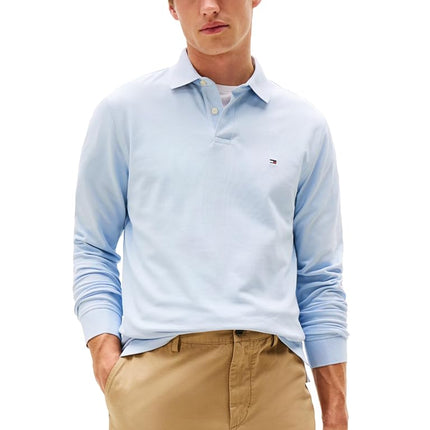 Tommy Hilfiger Men's Long Sleeve Polo Shirts in Re