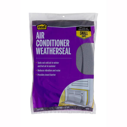 M-D Building Products 2006 M-D 0 Open-Cell Air Conditioner Weather-Strip, W X 42 in L X 1-1/4 in T, Gray, 1-1/4"