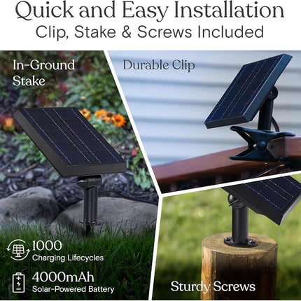 Brightech Ambience Pro - Waterproof, Solar Power Outdoor String Lights - 48 Ft Hanging Edison Bulbs Create Bistro Ambience in Your Yard - Commercial Grade, Shatterproof - 1W LED, Soft White Light