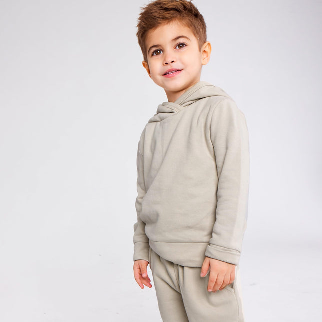 HonestBaby Multipack Pullover Hoodie Sweatshirt Jogger Sweatpant Sets Organic Cotton Baby, Toddler, Boys, Girls, Unisex, Tan, 12 Months, Tan, 12 Months