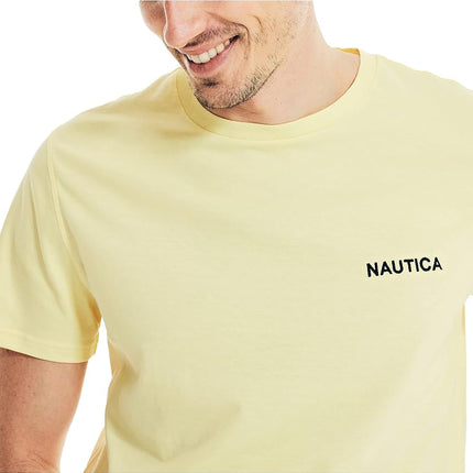Nautica Men's Short Sleeve Crew Neck T-Shirt, Corn Solid, S