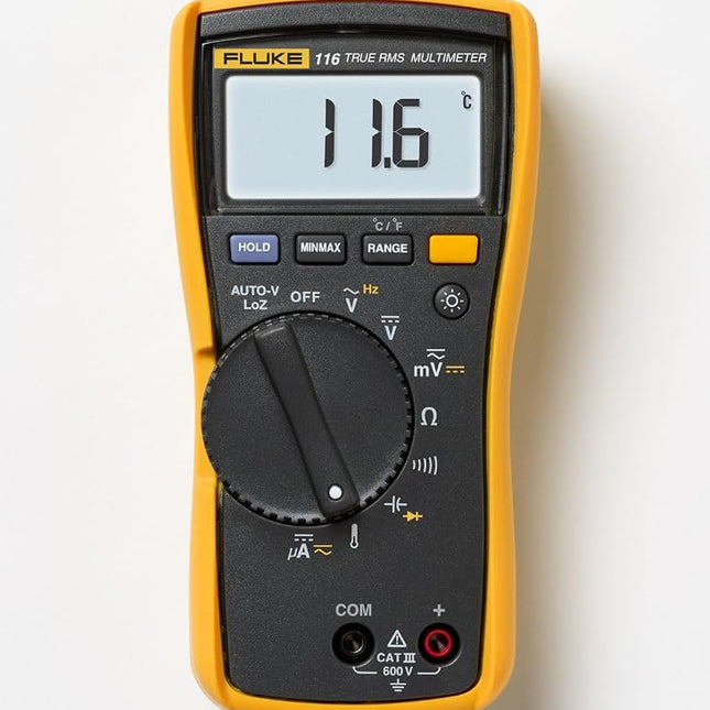 Fluke 116/323 Multimeter and Clamp Meter HVAC Combo Kit, AC/DC Voltage, AC Current 400 A, Microamps to Test Flame Sensors, Includes Temp Probe, Test Leads, TPAK and Carrying Case