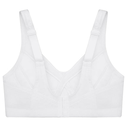 Glamorise MagicLift Seamless Firm Support Wirefree Bra 1007 (Women's & Women's Plus) White