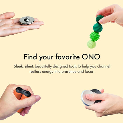 ONO Roller - Handheld Fidget Toy for Adults | Help Relieve Stress, Anxiety, Tension | Promotes Focus, Clarity | Compact, Portable Design (Acupressure, Junior Size)
