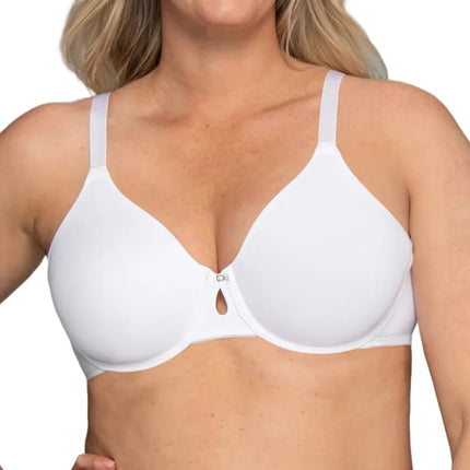 Sujetadores sin forro con aros Vanity Fair para mujer (34C-44DDD), alisadores - Blanco, 38D