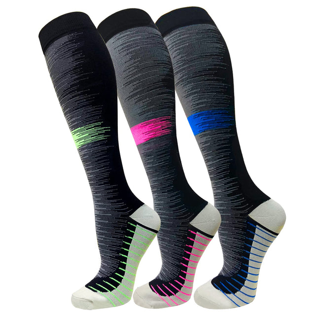 FuelMeFoot 3 Pack Copper Compression Socks - Compr