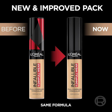 L'Oreal Paris Makeup Infallible Full Wear Waterproof Matte Concealer, Eggshell