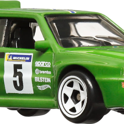 Hot Wheels Car Culture Premium Paquete de 6, Juego de 6 Vehículos Estilo Europeo Fundidos a Presión a Escala 1:64 con Decoración Elevada (Los Estilos Pueden Variar)