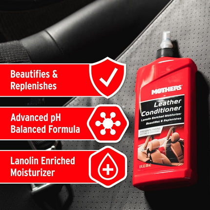 Mothers Leather Conditioner - 355mL, Red